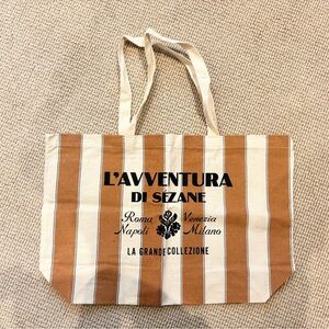 Sézane Striped Tote Bag